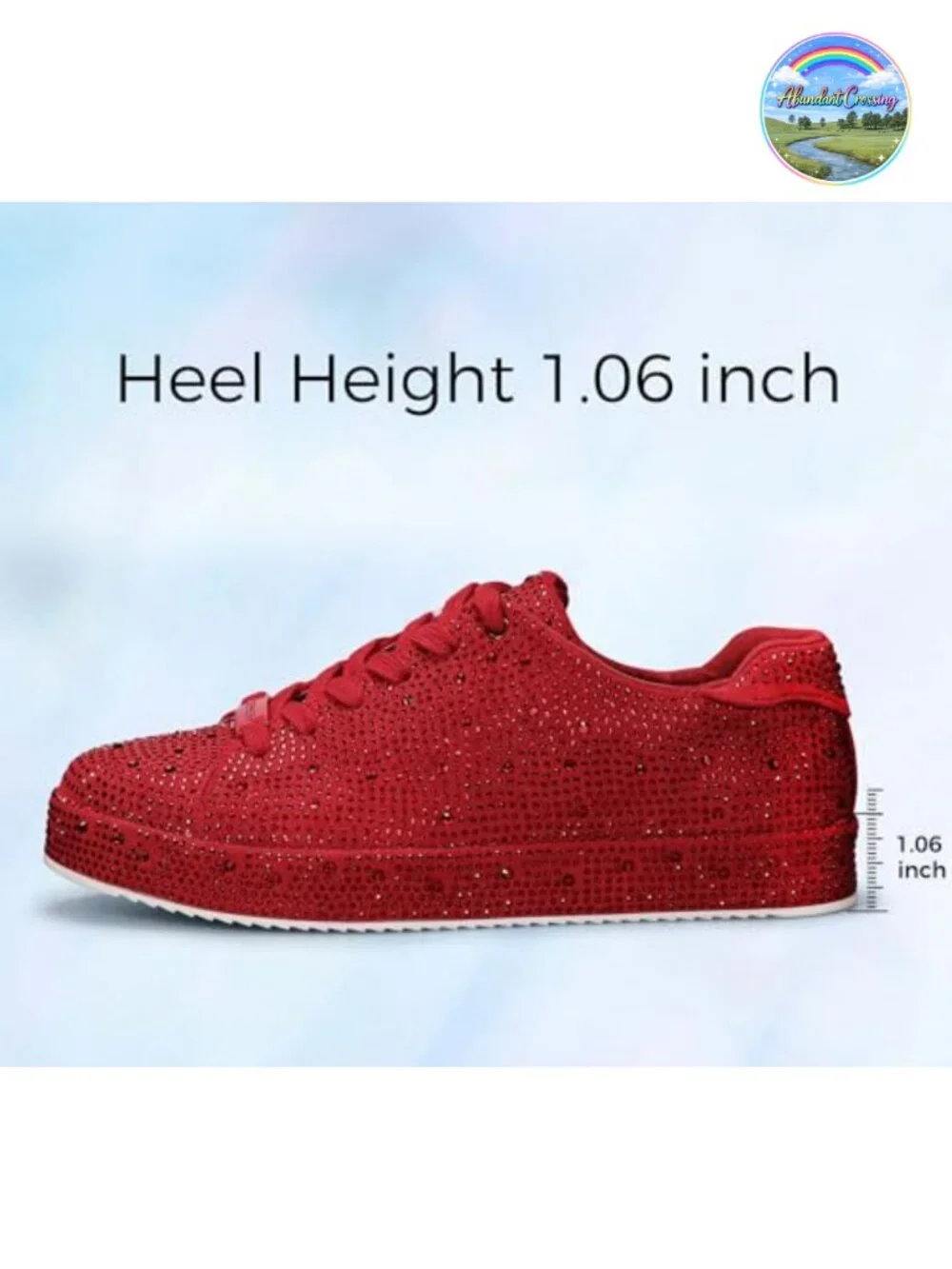 Rhinestone Sneakers for Women Low Top Sparkly Wedding Tennis Shoes